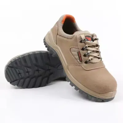 MEN LEATHER WORKING SAFETY SHOES